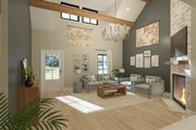 Farmhouse Style House Plan - 3 Beds 2.5 Baths 1472 Sq/Ft Plan #45-634 
