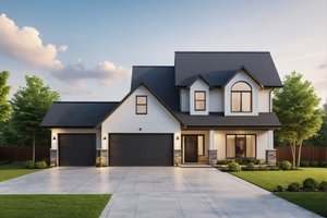 Farmhouse Exterior - Front Elevation Plan #112-277
