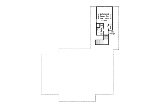 Floor Plan - Other Floor for Southern House Plan #21-305 - 4 bed, 2.5 bath