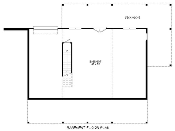 House Plan Design - Country Floor Plan - Lower Floor Plan #932-15