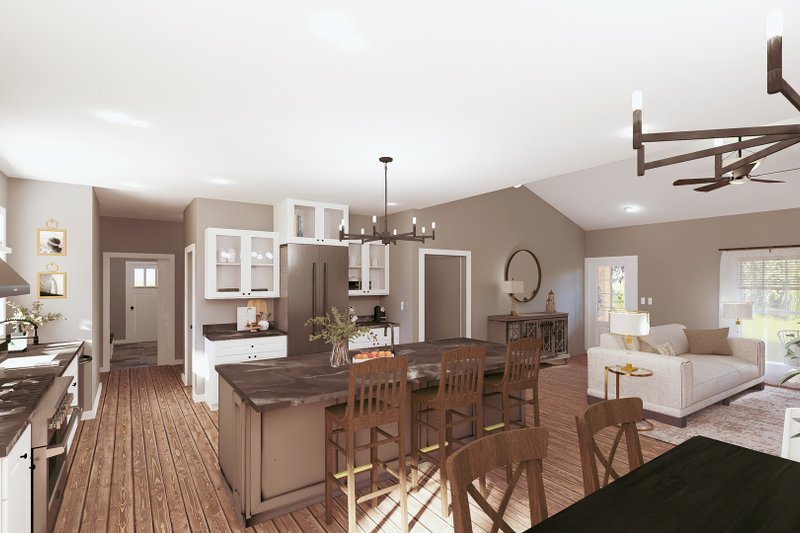 Architectural House Design - Interior - Kitchen for Farmhouse House Plan #44-293 - 3 bed, 2.5 bath