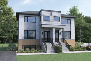 Contemporary Exterior - Front Elevation Plan #25-5031