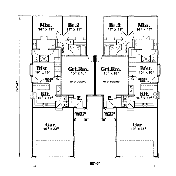 House Blueprint - Traditional Floor Plan - Main Floor Plan #20-394