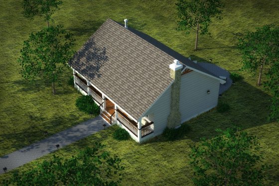 Exterior - Other Elevation for Country House Plan #18-1027 - 2 bed, 1 bath