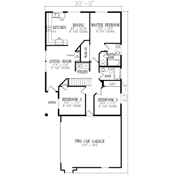 Dream House Plan - Adobe / Southwestern Floor Plan - Main Floor Plan #1-193