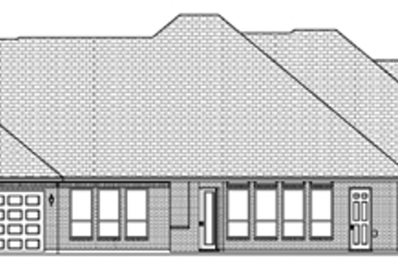 House Design - Exterior - Rear Elevation for Traditional House Plan #84-498 - 4 bed, 4.5 bath