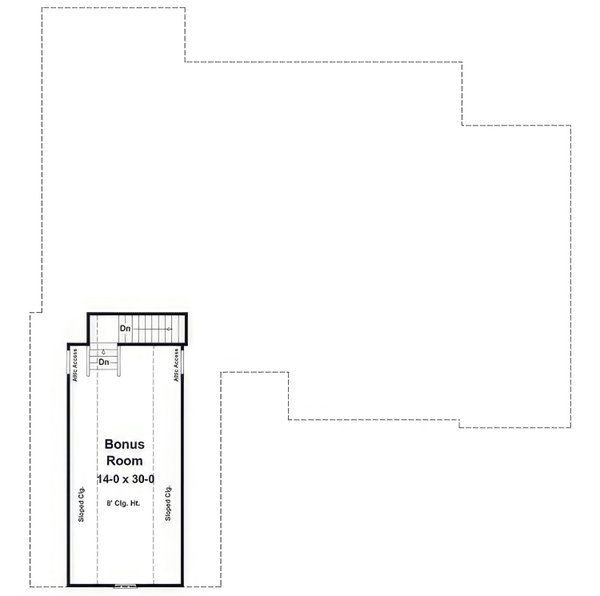 House Blueprint - Farmhouse Floor Plan - Upper Floor Plan #21-555