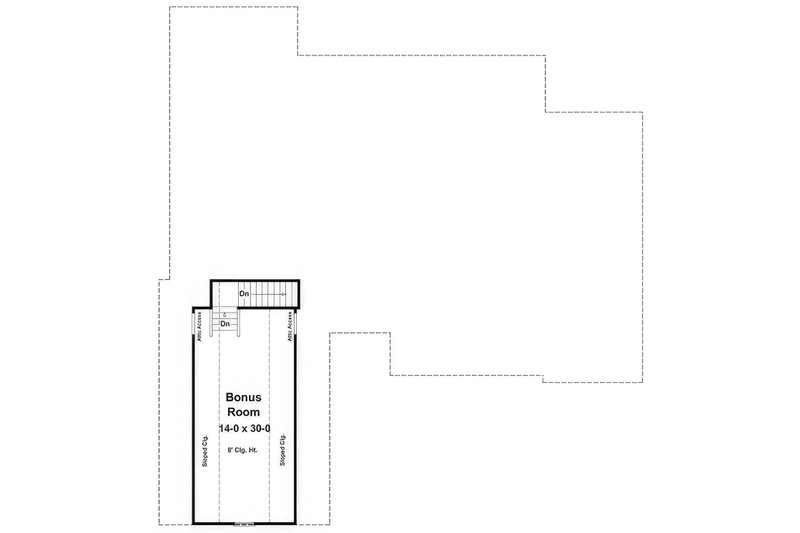 House Blueprint - Floor Plan - Upper Floor for Farmhouse House Plan #21-555 - 3 bed, 2.5 bath