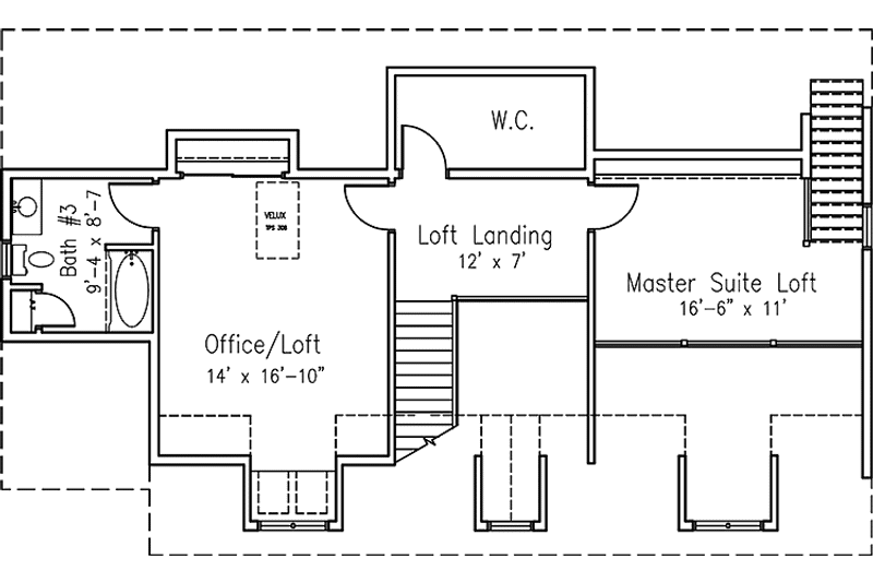 Dream House Plan - Floor Plan - Other Floor for Classical House Plan #994-10 - 5 bed, 4.5 bath