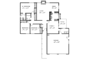 Country Style House Plan - 3 Beds 2 Baths 1491 Sq/Ft Plan #60-882 