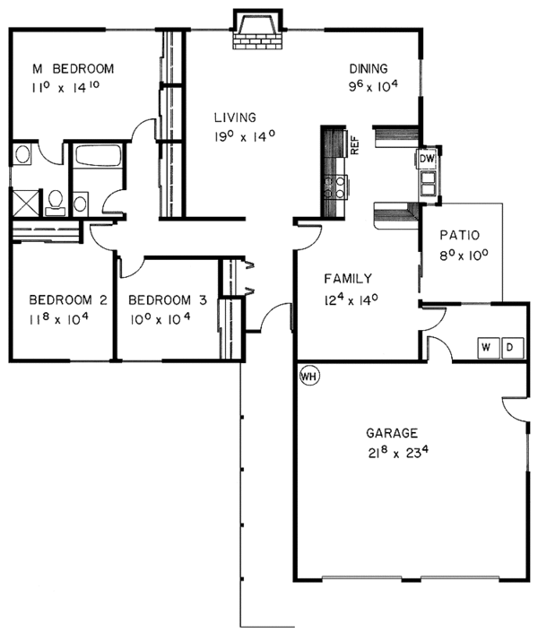 House Design - Country Floor Plan - Main Floor Plan #60-882