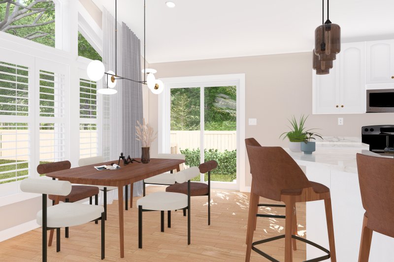 Architectural House Design - Interior - Dining Room for Craftsman House Plan #1060-430 - 3 bed, 2 bath