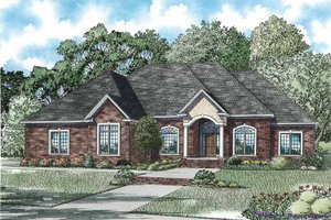 Country Exterior - Front Elevation Plan #17-3364