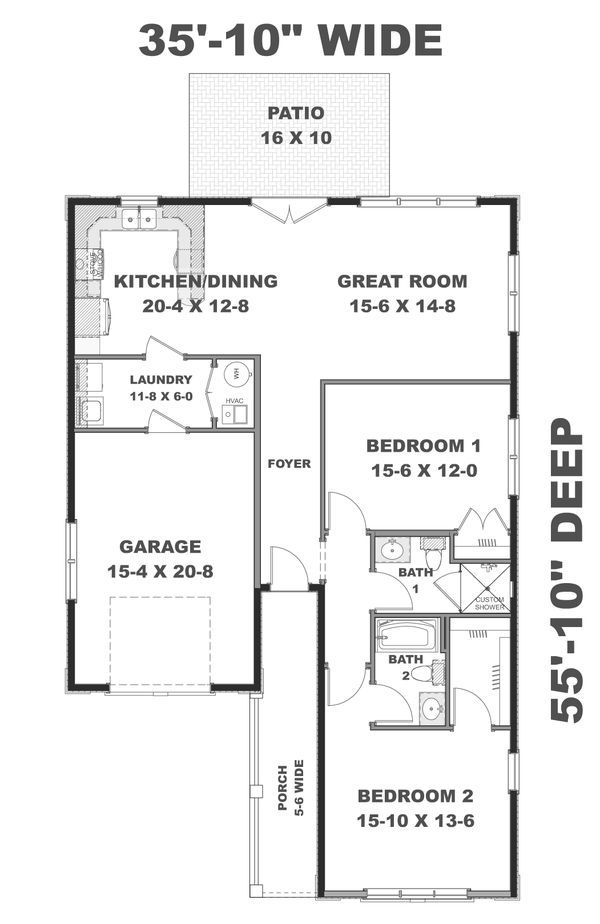 Home Plan - European Floor Plan - Main Floor Plan #44-132