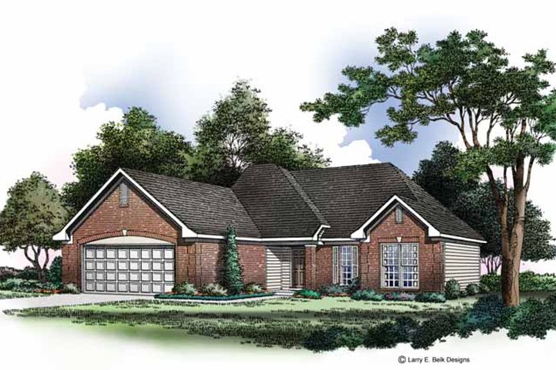 House Blueprint - Ranch Exterior - Front Elevation Plan #952-170