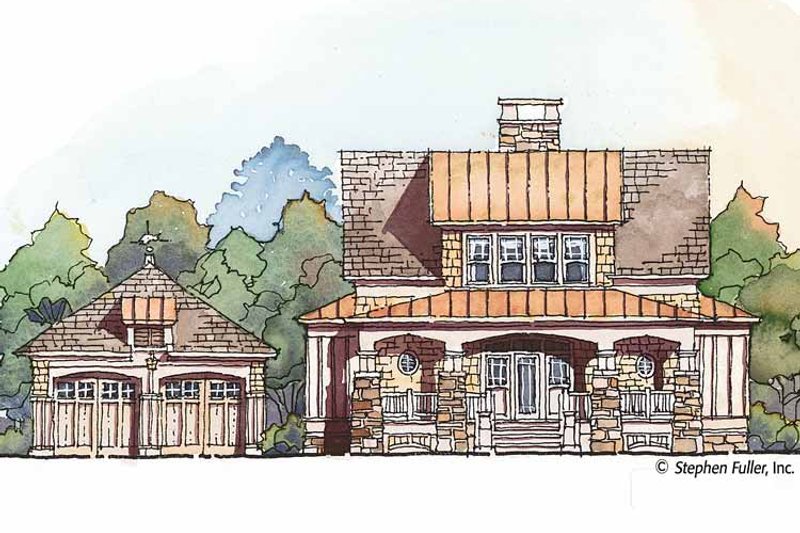 Home Plan - Exterior - Front Elevation 3 for Craftsman House Plan #429-427 - 3 bed, 3 bath