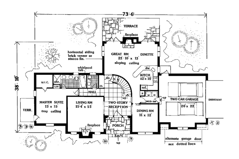 Dream House Plan - Floor Plan - Main Floor for Traditional House Plan #3-319 - 5 bed, 3.5 bath