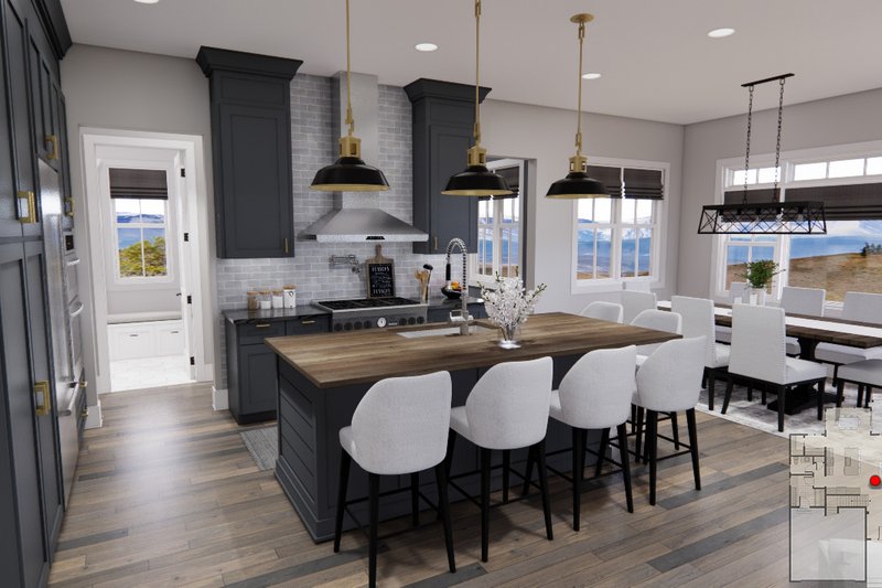 House Blueprint - Interior - Kitchen 1 for Traditional House Plan #51-1219 - 3 bed, 2.5 bath
