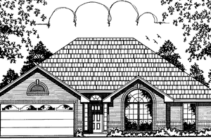 Home Plan - Country Exterior - Front Elevation Plan #42-678