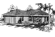 Craftsman Style House Plan - 3 Beds 2 Baths 1879 Sq/Ft Plan #60-826 