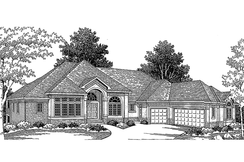 Architectural House Design - Traditional Exterior - Front Elevation Plan #334-135