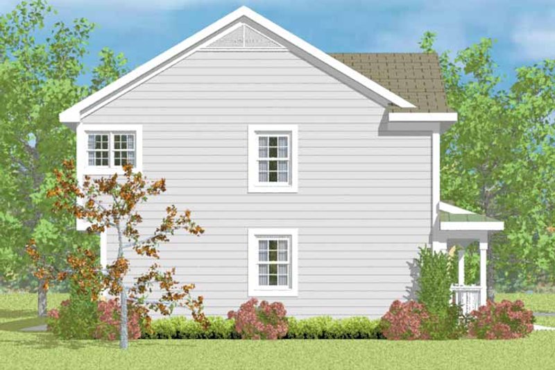 Architectural House Design - Exterior - Other Elevation 3 for Country House Plan #72-1107 - 4 bed, 2.5 bath
