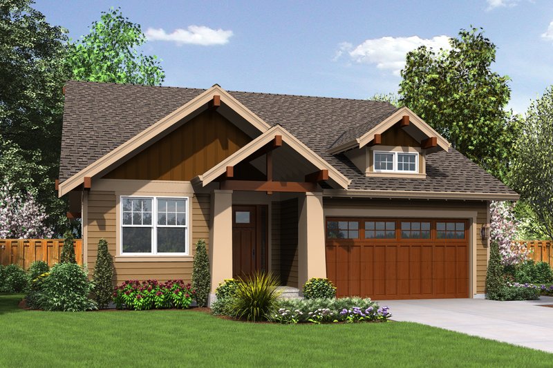 Dream House Plan - Craftsman style bungalow Plan 48-598 front