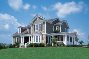 Architectural House Design - Country Exterior - Front Elevation Plan #429-258