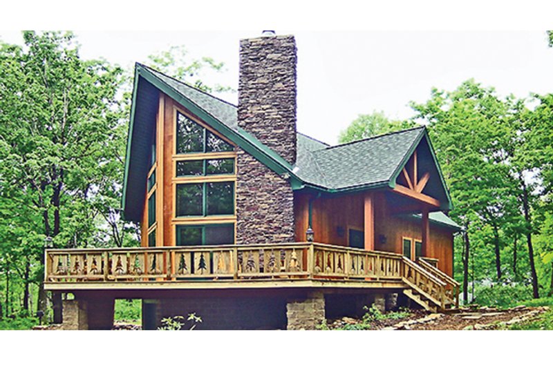 Architectural House Design - Exterior - Front Elevation 4 for Cabin House Plan #314-285 - 3 bed, 3 bath