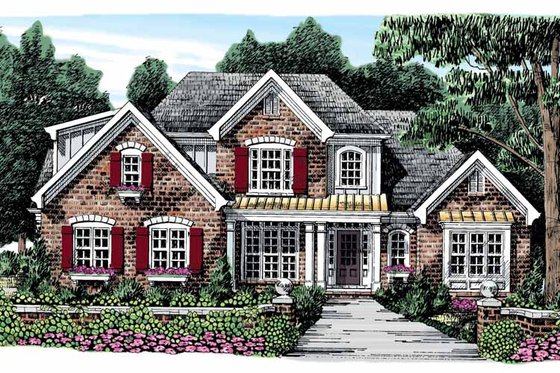 Exterior - Front Elevation 7 for Traditional House Plan #927-874 - 4 bed, 3 bath