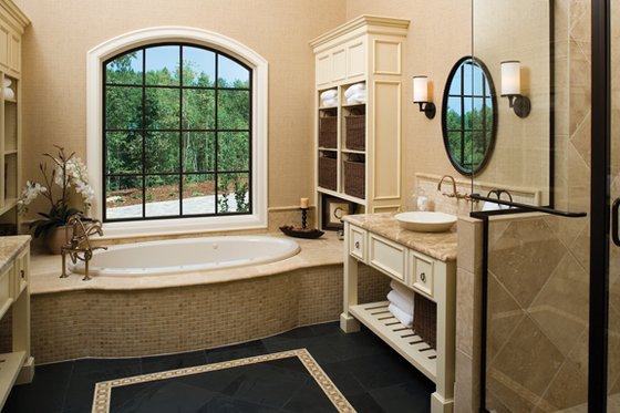 Interior - Master Bathroom for European House Plan #929-892 - 4 bed, 4 bath