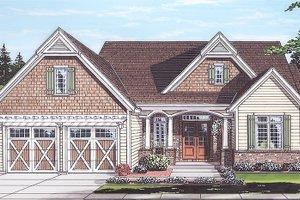Exterior - Front Elevation 3 for Country House Plan #46-867 - 4 bed, 2.5 bath