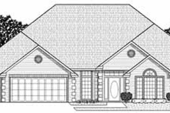 Exterior - Front Elevation for Traditional House Plan #65-184 - 3 bed, 3 bath