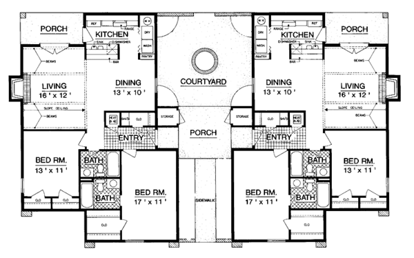Home Plan - Country Floor Plan - Main Floor Plan #45-409