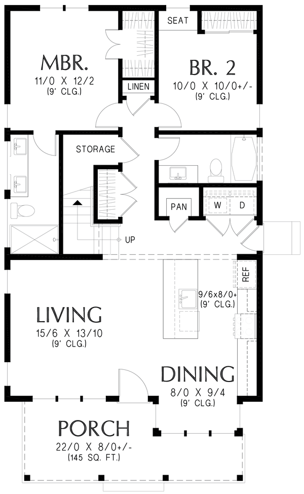 Home Plan - Floor Plan - Main Floor for Traditional House Plan #48-1231 - 4 bed, 3 bath