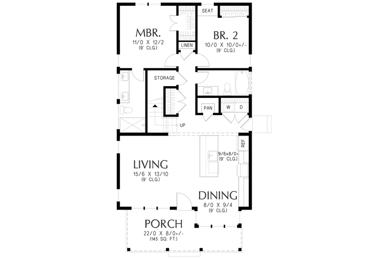 Home Plan - Floor Plan - Main Floor for Traditional House Plan #48-1231 - 4 bed, 3 bath
