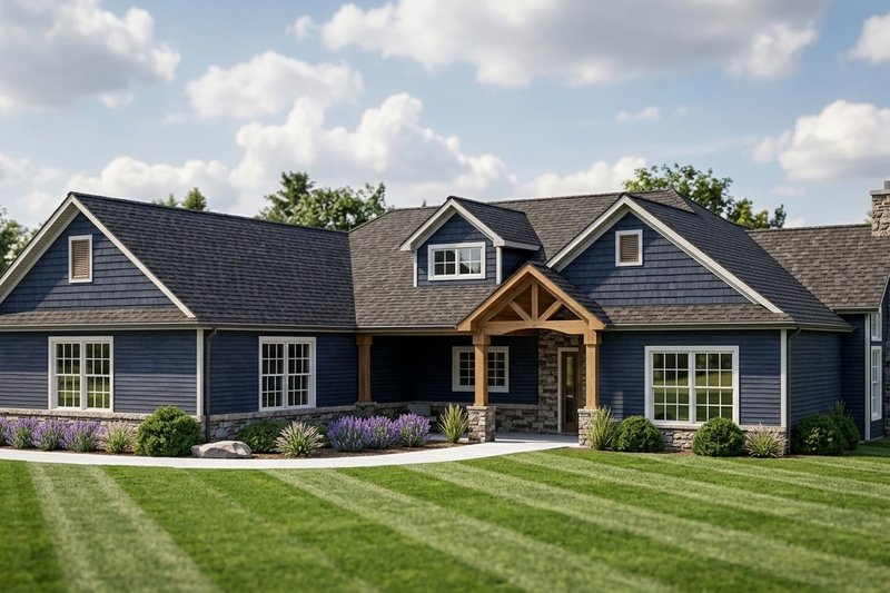House Design - Exterior - Front Elevation 2 for Barndominium House Plan #1064-281 - 2 bed, 2 bath