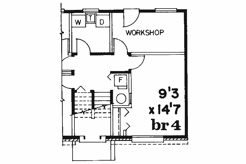 Dream House Plan - Floor Plan - Other Floor for Contemporary House Plan #47-709 - 3 bed, 2 bath