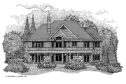 Country Style House Plan - 5 Beds 5.5 Baths 3509 Sq/Ft Plan #929-326 