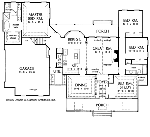 House Plan Design - Country Floor Plan - Main Floor Plan #929-224