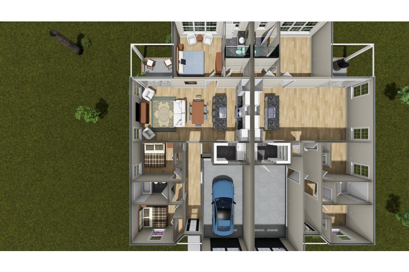 Architectural House Design - Floor Plan - Main Floor 1 for Cottage House Plan #513-2461 - 3 bed, 2 bath