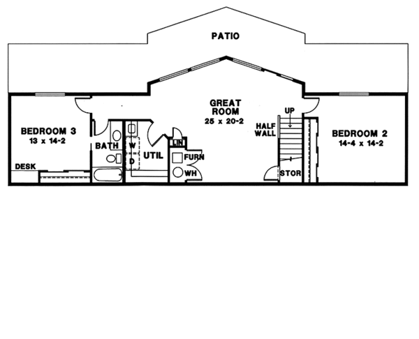Dream House Plan - Country Floor Plan - Lower Floor Plan #966-75