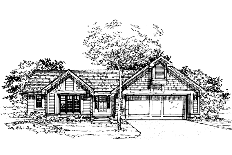 House Design - Craftsman Exterior - Front Elevation Plan #320-702