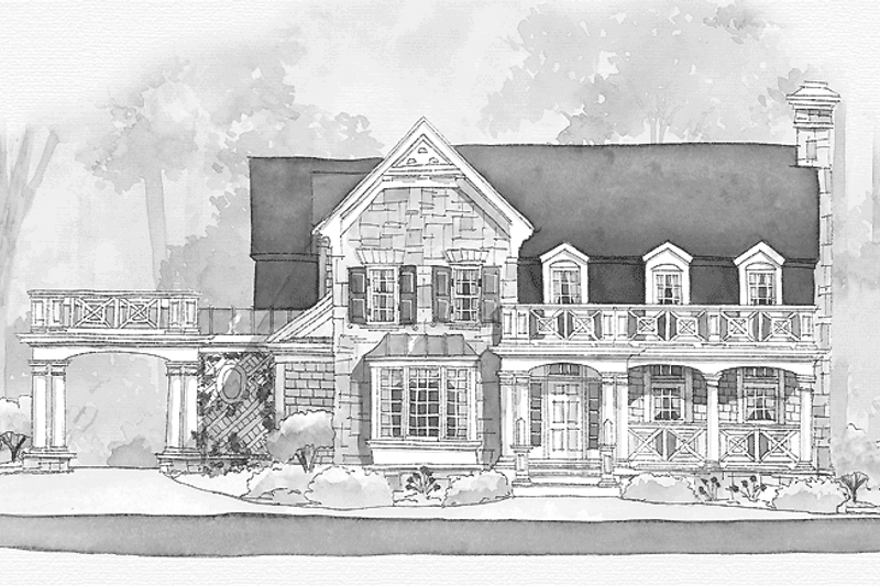 Home Plan - Classical Exterior - Front Elevation Plan #429-262