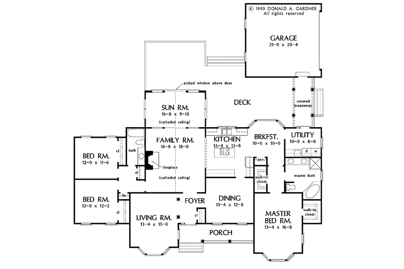 Home Plan - Floor Plan - Main Floor for Country House Plan #929-123 - 3 bed, 2 bath