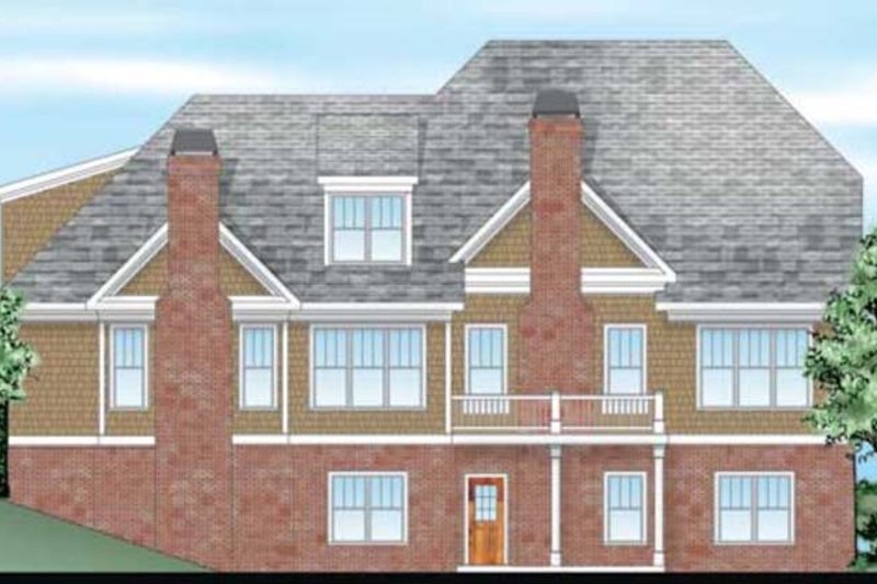 Home Plan - Exterior - Rear Elevation for Craftsman House Plan #927-408 - 4 bed, 3.5 bath