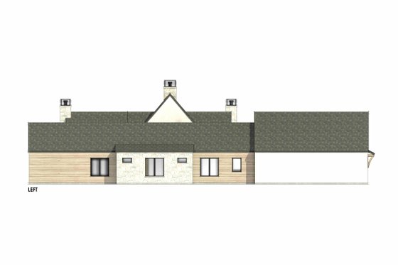 Exterior - Other Elevation for Country House Plan #1096-18 - 4 bed, 4.5 bath