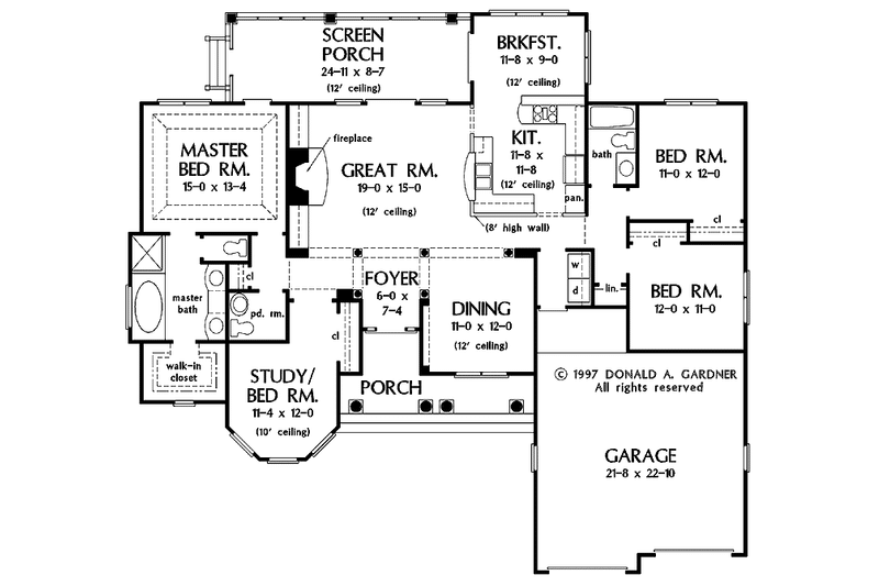 Dream House Plan - Floor Plan - Main Floor for Mediterranean House Plan #929-295 - 4 bed, 2.5 bath