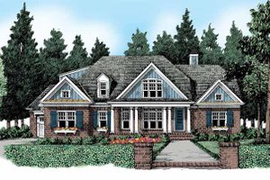 Country Exterior - Front Elevation Plan #927-363
