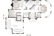 European Style House Plan - 4 Beds 3.5 Baths 4075 Sq/Ft Plan #23-585 